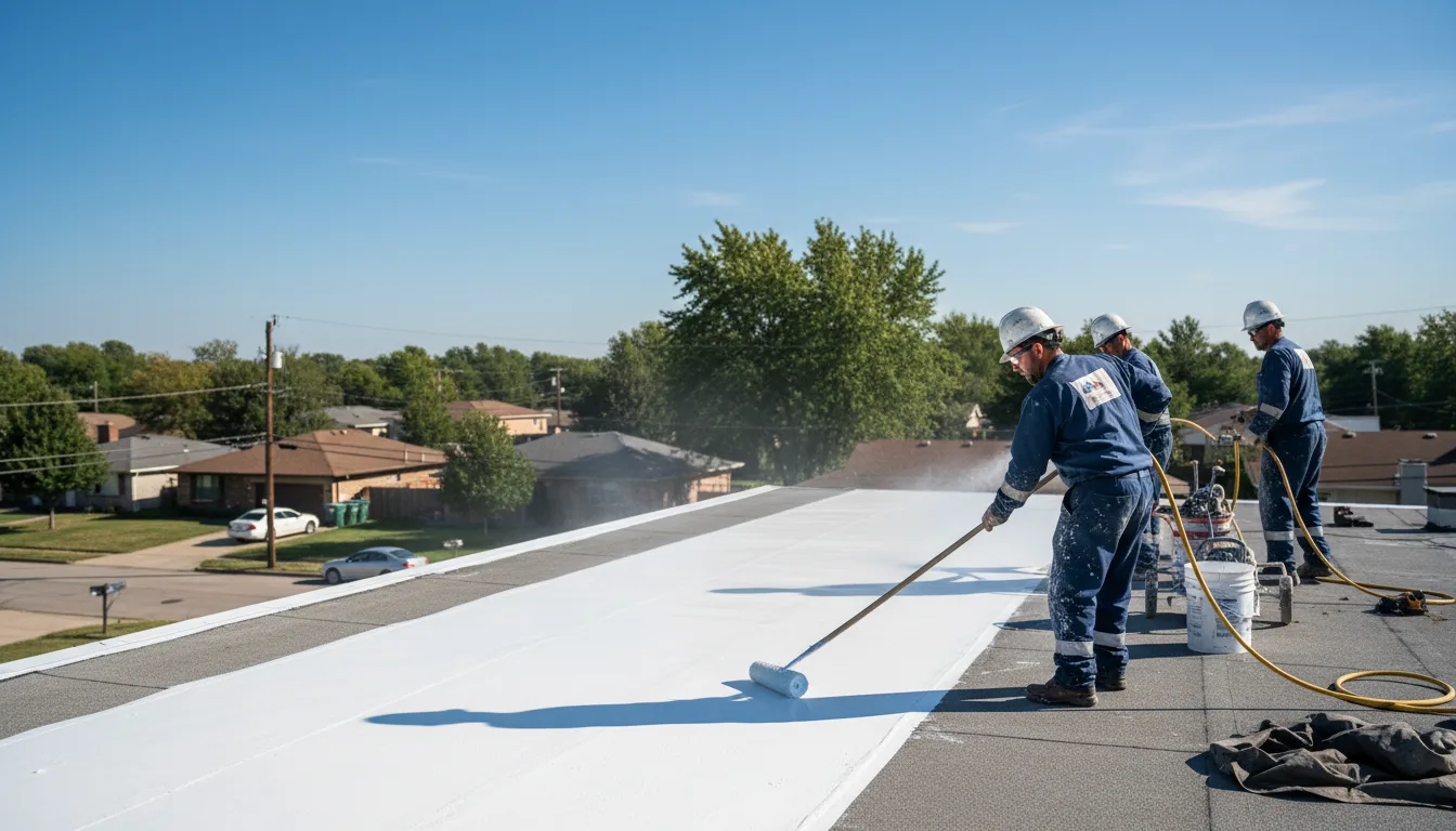 Commercial roof coating in West Islip, NY near me